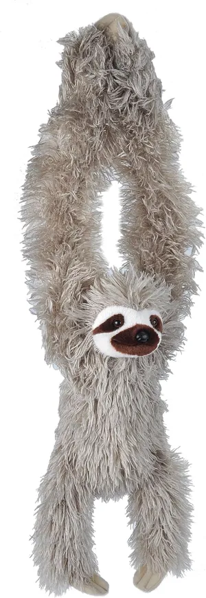 Wild Republic Hanging Three Toed Sloth Plush, Stuffed Animal, Plush Toy, Gifts for Kids, Zoo Animals, 30 inches