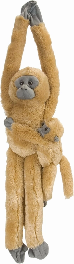 Wild Republic Common Langur w/baby Plush, Monkey Stuffed Animal, Plush Toy, Gifts for Kids, Hanging 20 Inches