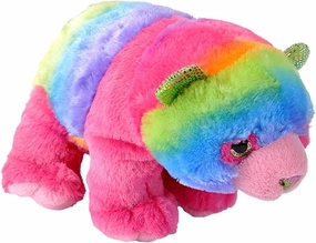 Wild Republic Rainbowkins Panda, Stuffed Animal, 12 Inches, Plush Toy, Fill is Spun Recycled Water Bottles