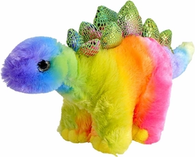 Wild Republic Rainbowkins Stegosaurus, Stuffed Animal, 12 Inches, Plush Toy, Fill is Spun Recycled Water Bottles