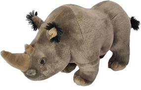 Wild Republic White Rhino Plush, Stuffed Animal, Plush Toy, Gifts for Kids, Cuddlekins 12