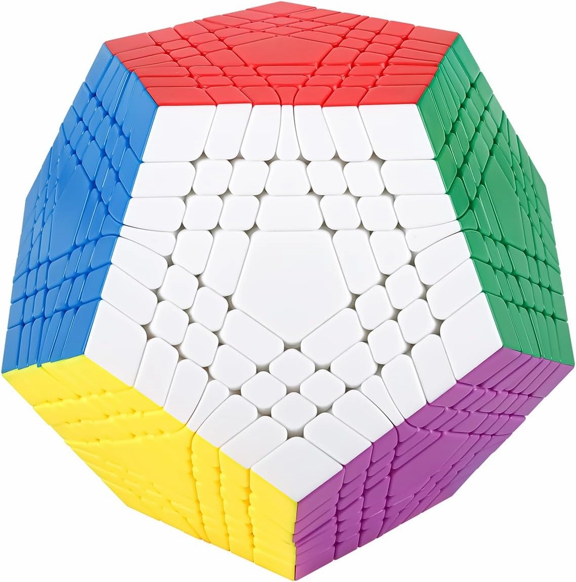 Willking Teraminx 7x7 Cube Megaminx 7x7 Speed Cube Stickerless Gigaminx Speed Puzzle Cube