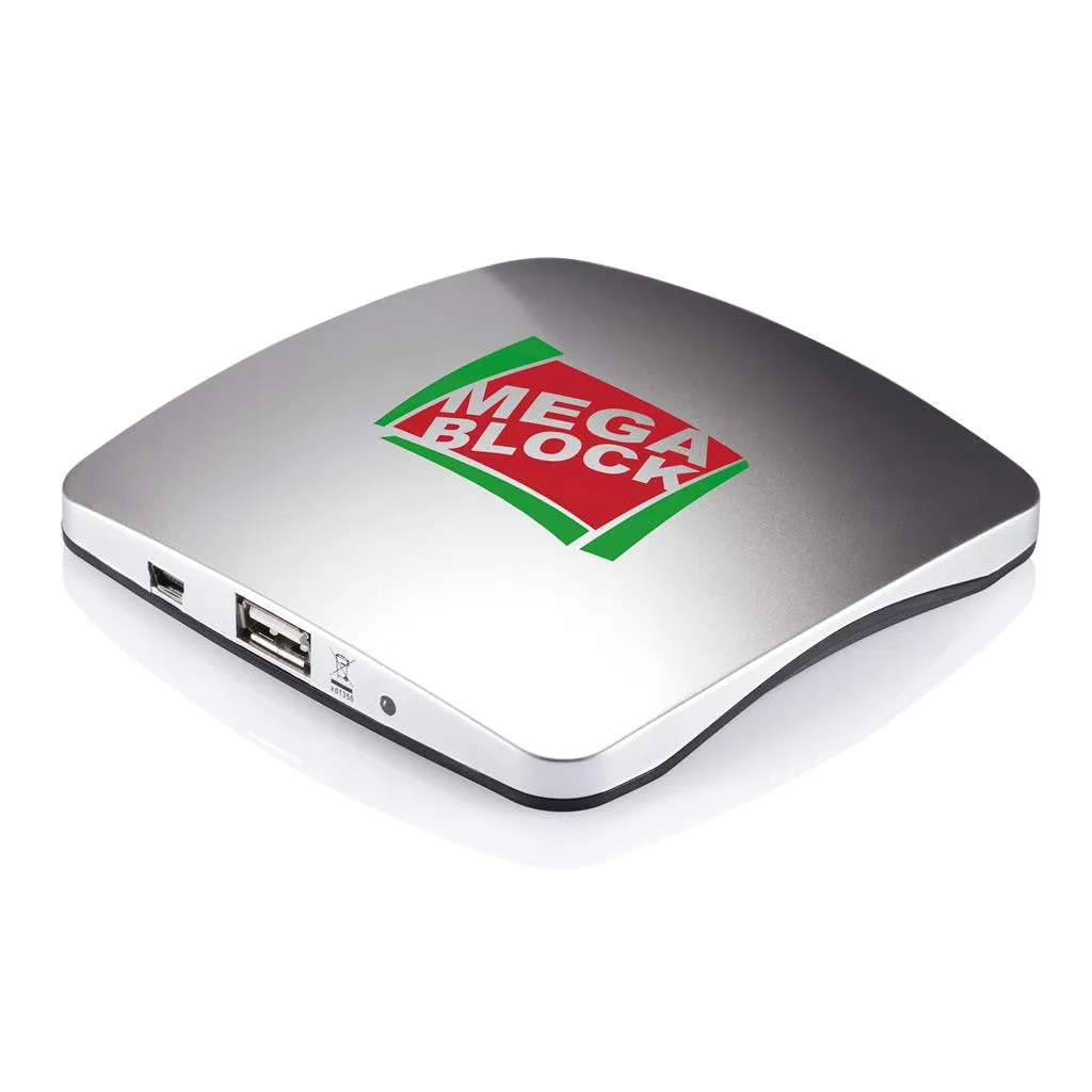 Window Solar Charger 1400mAh, Silver/Black