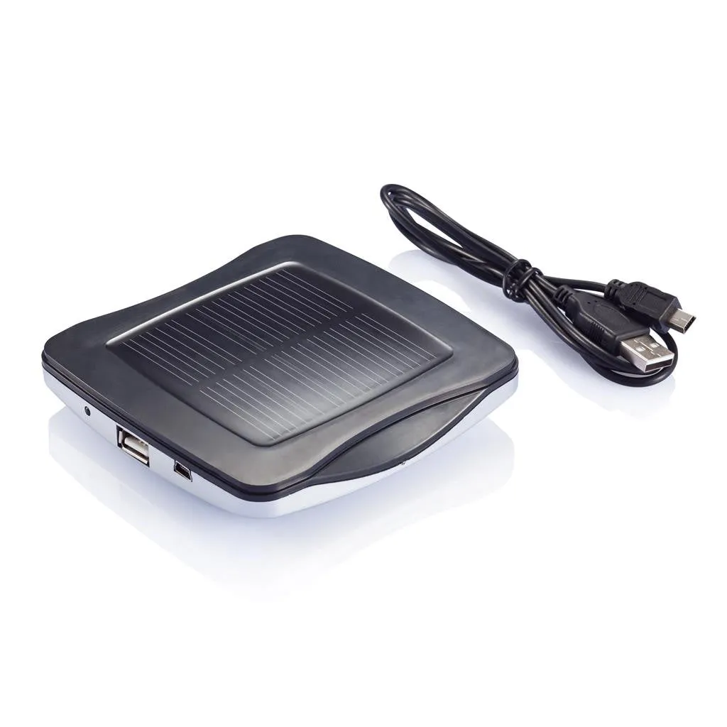 Window Solar Charger 1400mAh, Silver/Black