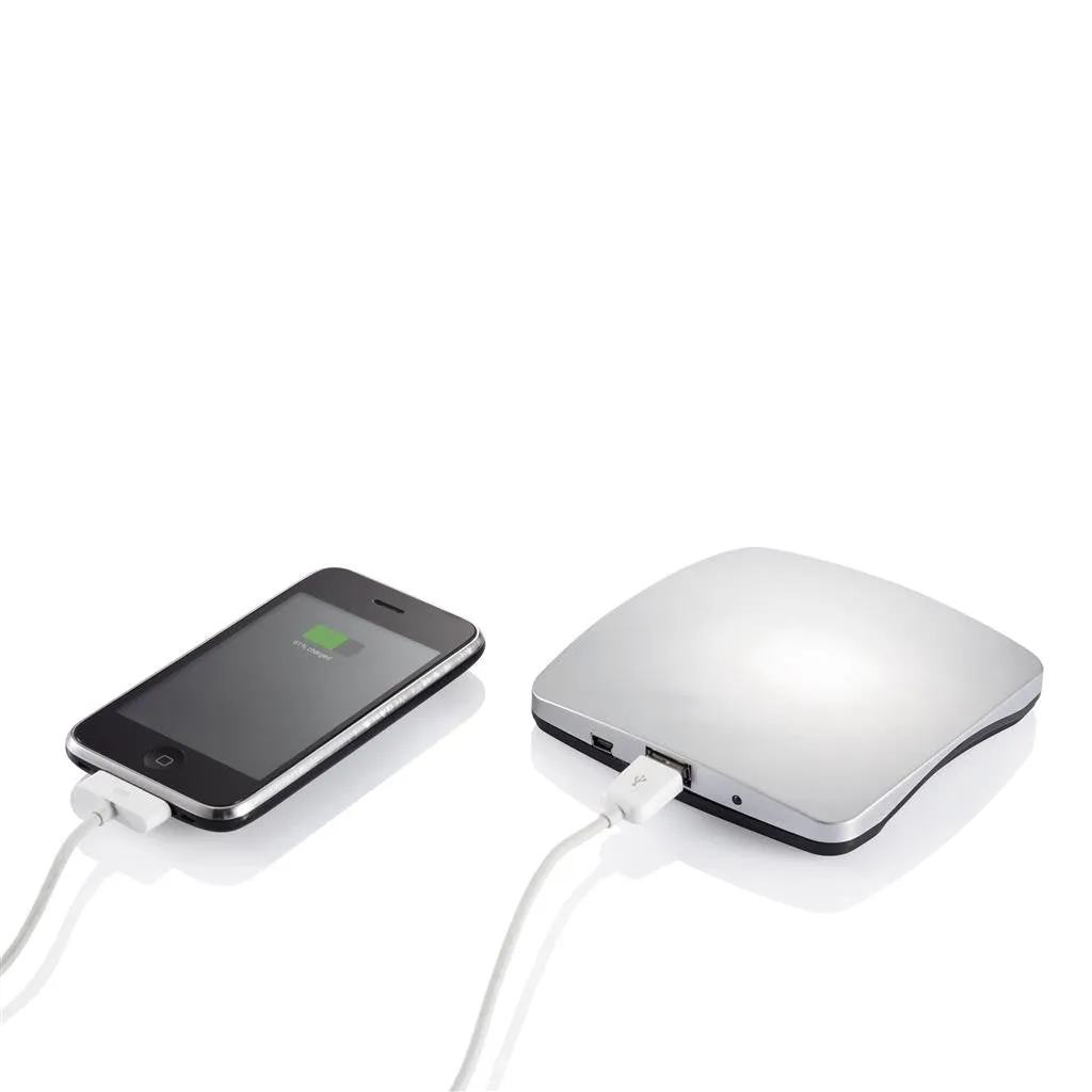 Window Solar Charger 1400mAh, Silver/Black