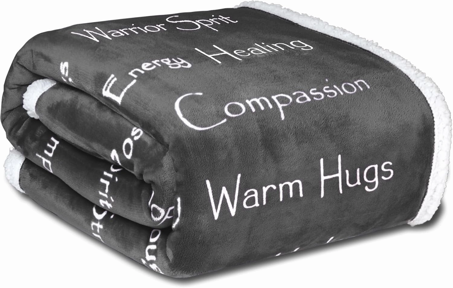 WOLF CREEK BLANKET - Compassion Blanket (Brand)- Strength Courage Super Soft Warm Hugs, Get Well Gift Blanket Plush Healing Thoughts Positive Energy Love & Hope with Comfort