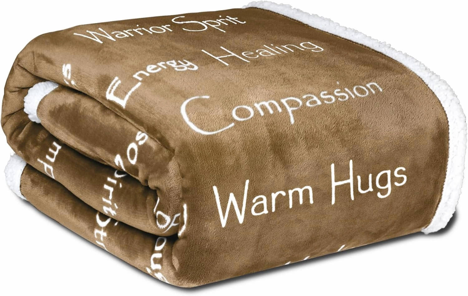 WOLF CREEK BLANKET - Compassion Blanket (Brand)- Strength Courage Super Soft Warm Hugs, Get Well Gift Blanket Plush Healing Thoughts Positive Energy Love & Hope with Comfort