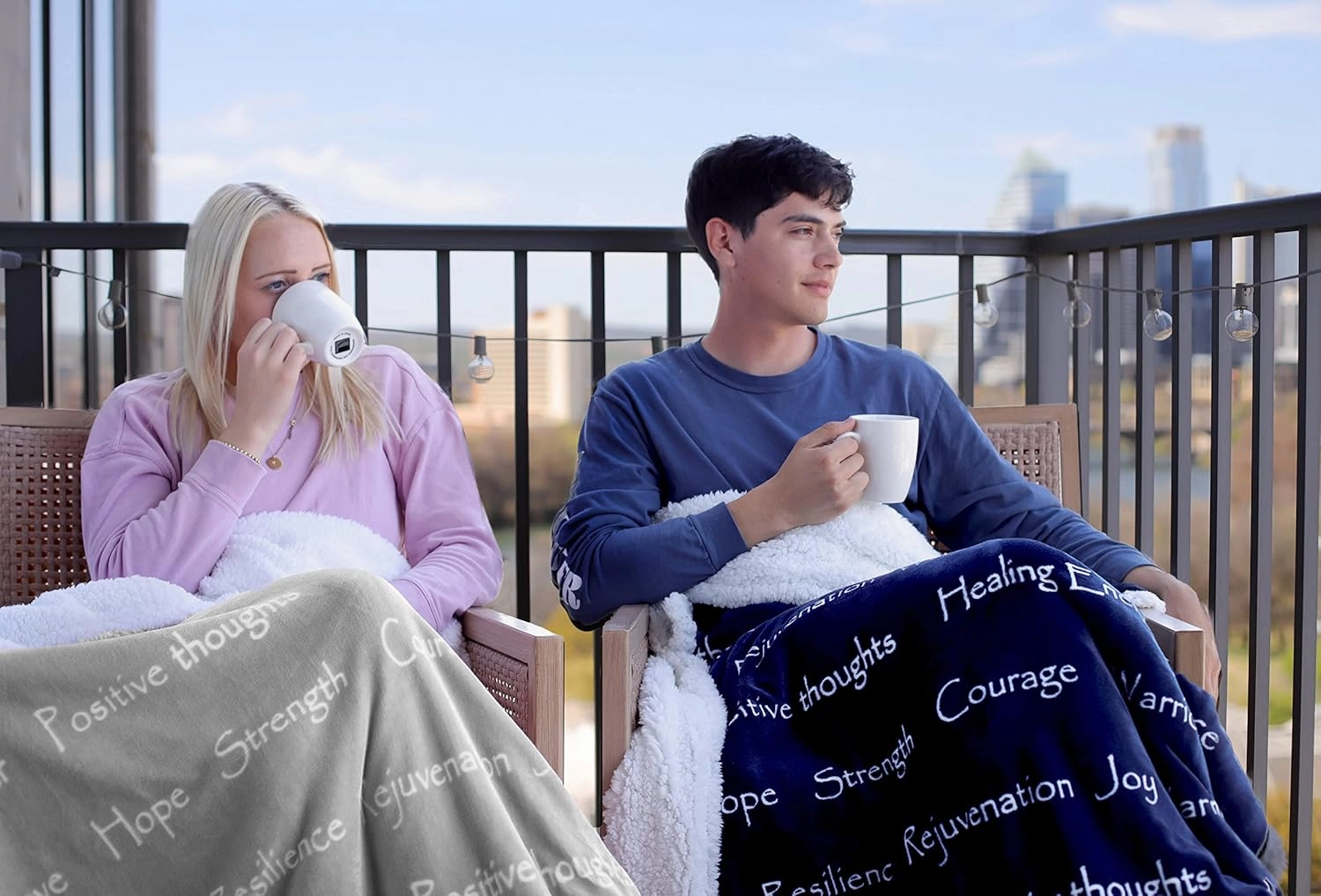 WOLF CREEK BLANKET - Compassion Blanket (Brand)- Strength Courage Super Soft Warm Hugs, Get Well Gift Blanket Plush Healing Thoughts Positive Energy Love & Hope with Comfort