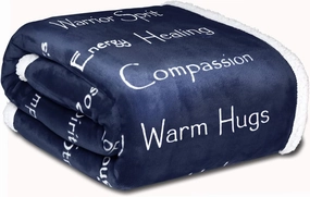 WOLF CREEK BLANKET - Compassion Blanket (Brand)- Strength Courage Super Soft Warm Hugs, Get Well Gift Blanket Plush Healing Thoughts Positive Energy Love & Hope with Comfort