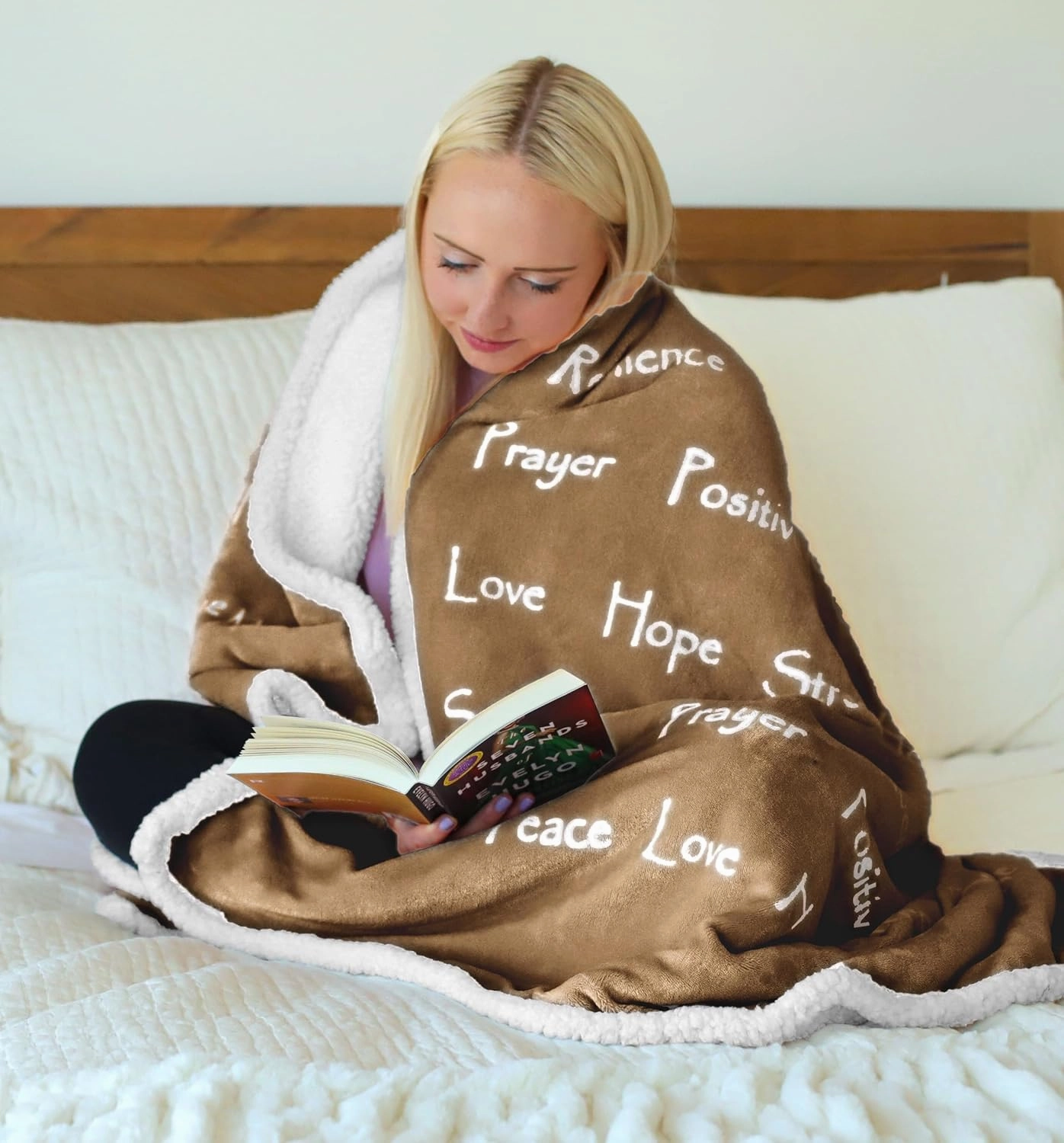 WOLF CREEK BLANKET - Compassion Blanket (Brand)- Strength Courage Super Soft Warm Hugs, Get Well Gift Blanket Plush Healing Thoughts Positive Energy Love & Hope with Comfort