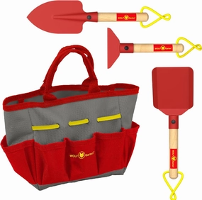 Wolf Garten Garden Tool Set SGH007-04-W I 4-Piece Garden Tool Set with Garden Bag for Children I Toy for Children from 3 Years