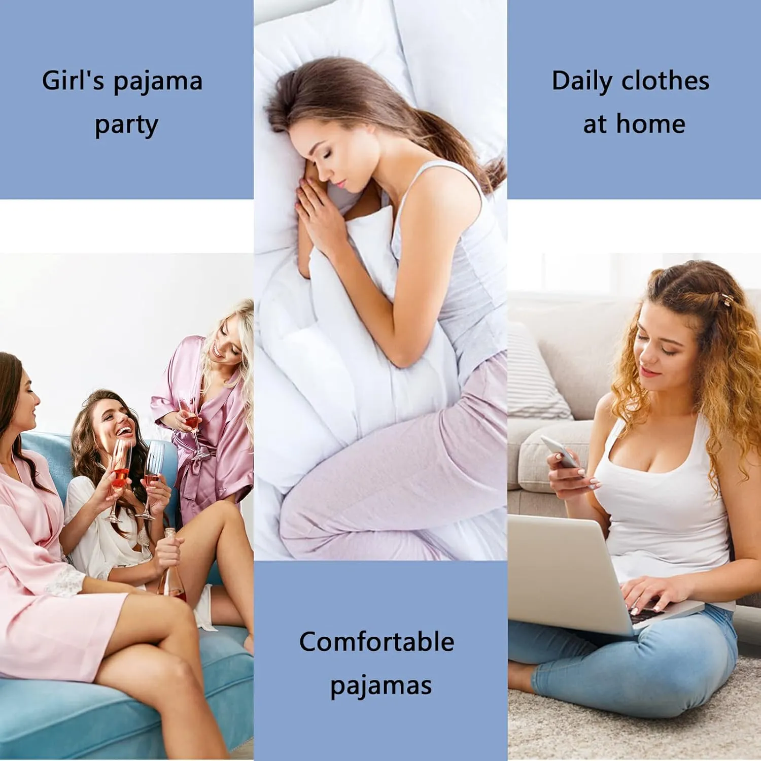 Women Cami Pajama Set 2 Pieces Short PJ Set Hand Drawn Garbage Trucks Soft Sleepwear S-XXL