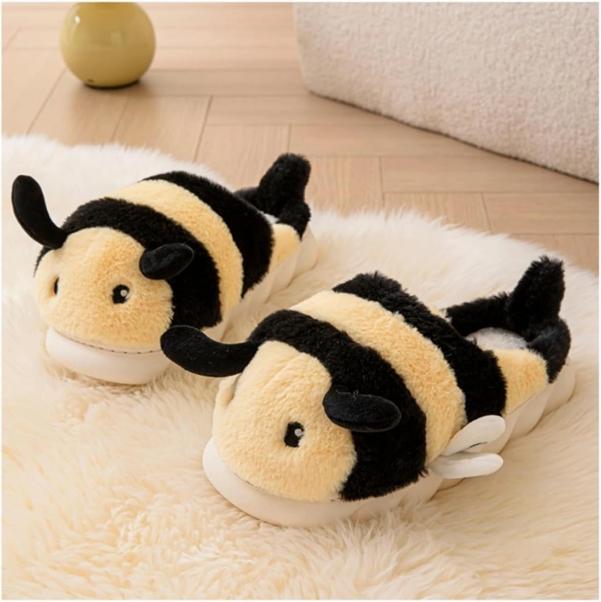 Women and men's cotton slippers, animal slippers, warm and non slip, holiday gifts