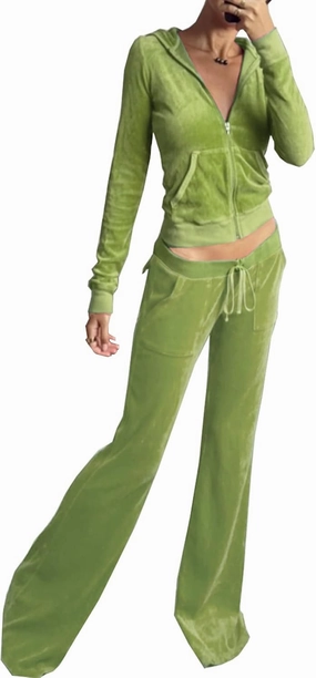 Women's 2 Piece Velour Tracksuit Set Heart Print Long Sleeve Zipper Hoodie Cropped Jacket and Sweatpants Y2K Sweatsuit Set