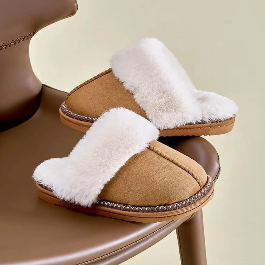 Women's Fuzzy Memory Foam Slippers Fluffy House Slippers Indoor and Outdoor Warm Gifts Trendy Anti-Skid House Shoes