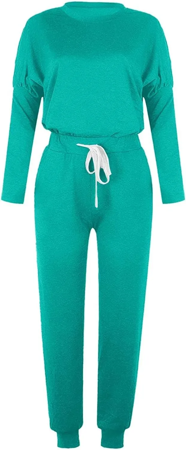 Women's 2 Piece Outfits Long Sleeve Crewneck Pullover Tops and Long Pant Tracksuit Sweatsuits with Sweatpants 2 Piece