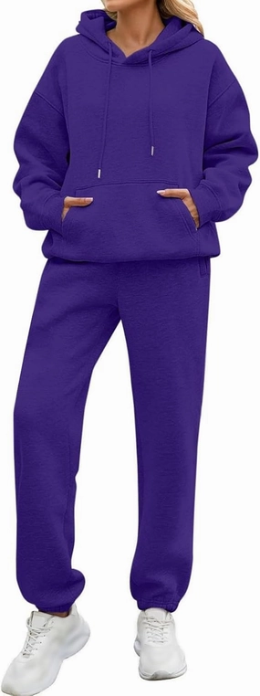 Womens Sweatsuits 2 Piece Set Oversized Matching Sweatshirt Baggy Fashion Lounge Sweatpants Set Tracksuit
