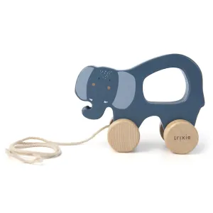 Wooden Pull Along Toy | Mrs Elephant