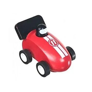 Wooden Pull-Back Car Race
