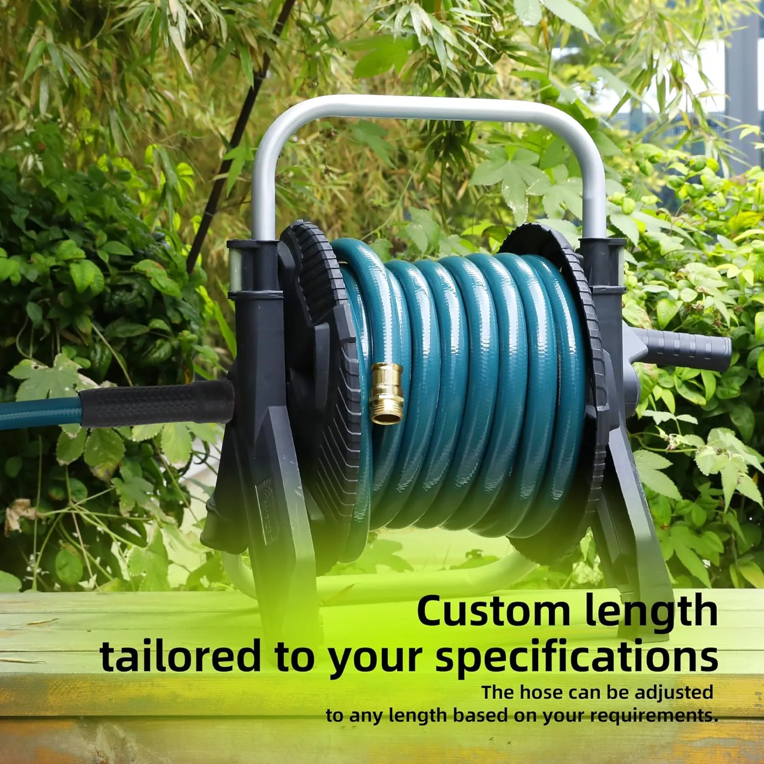Worth Leader Garden Hose 3/4 in. x 25 ft. -Heavy Duty,Durable,Lightweight,Male to Female Fittings -No Kink Leakproof PVC Flexible Water Pipe -Brass Aluminum Ends for Household & Commercial Use -Green