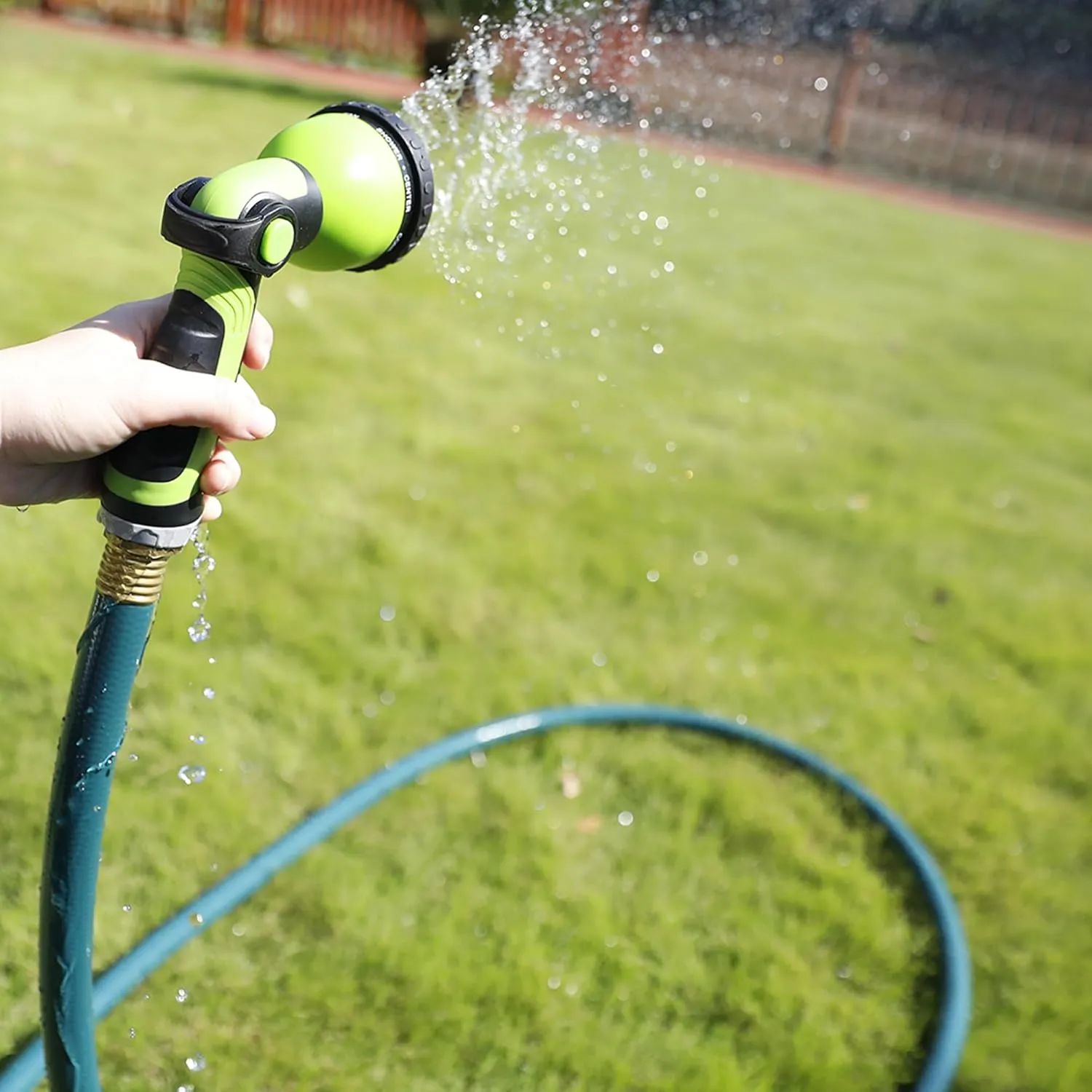 Worth Leader Garden Hose 3/4 in. x 25 ft. -Heavy Duty,Durable,Lightweight,Male to Female Fittings -No Kink Leakproof PVC Flexible Water Pipe -Brass Aluminum Ends for Household & Commercial Use -Green