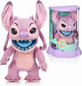WOW! STUFF Disney Angel Puppetronic by RealFX | with a Limited 1st Edition Certificate | Looks, Feels & Sounds Real! | Disney's Lilo & Stitch | Over 100 Action & Sounds | 18" High | Ages 6 