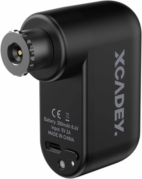 XCADEY. Capsule 1 Mini Electric Inflator Bike Pump Portable Ultra-Mini 100PSI Electric Bicycle Pump Type-C Rechargeable Battery