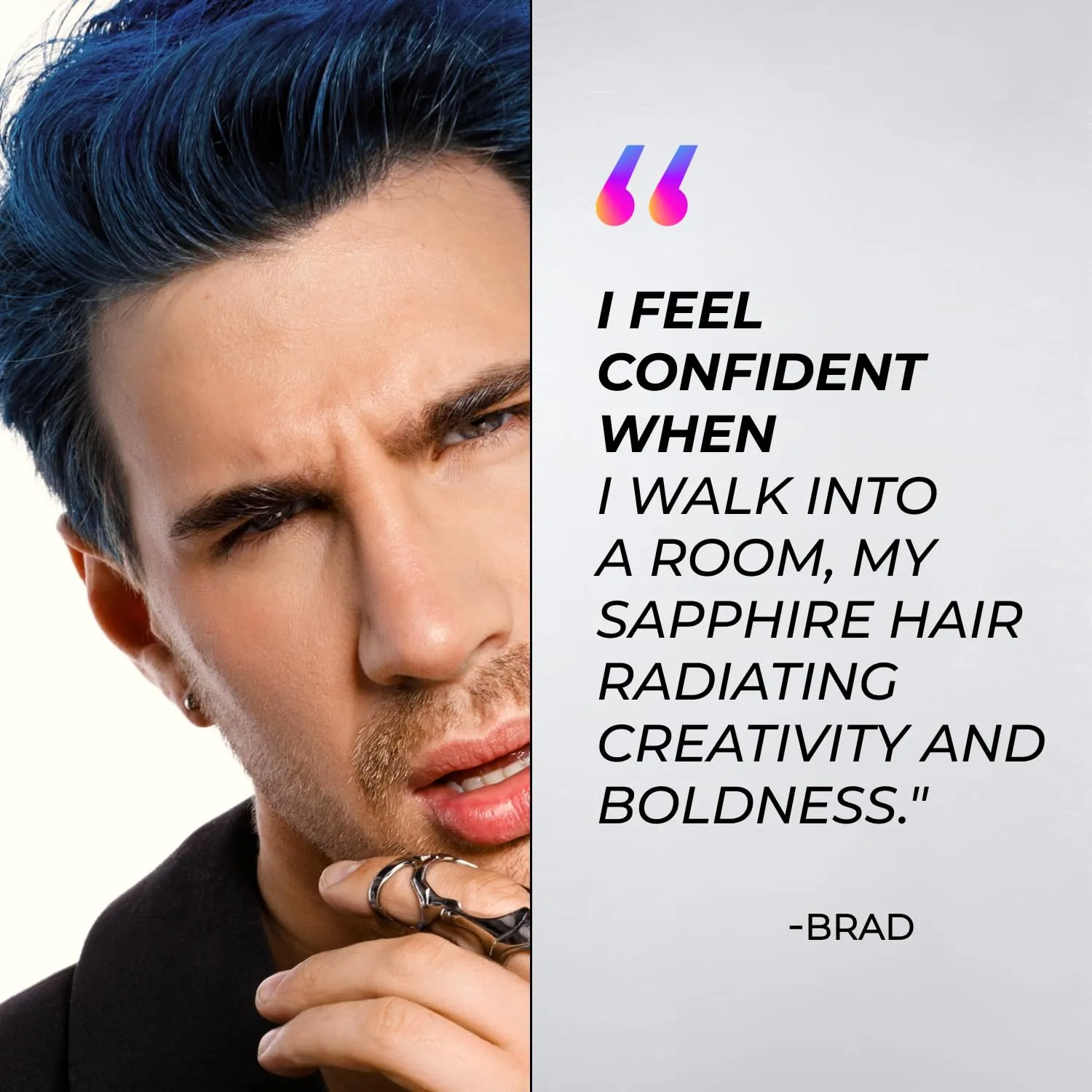 XMONDO Color Sapphire Depositing Mask & Semi-Permanent Blue Hair Dye | Infused with Bond Booster Technology & Hyaluronic Acid for Nourishment, Revitalization & Repair, Vegan Formula, 8 Fl Oz 1-Pack