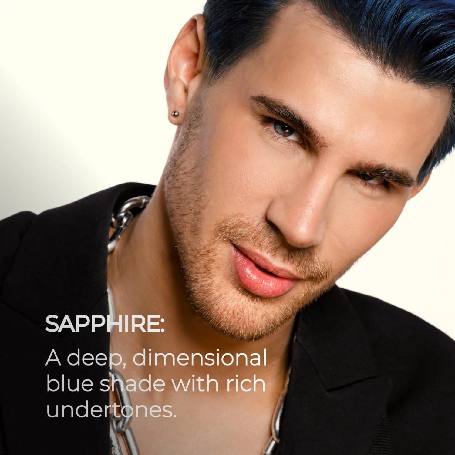 XMONDO Color Sapphire Depositing Mask & Semi-Permanent Blue Hair Dye | Infused with Bond Booster Technology & Hyaluronic Acid for Nourishment, Revitalization & Repair, Vegan Formula, 8 Fl Oz 1-Pack