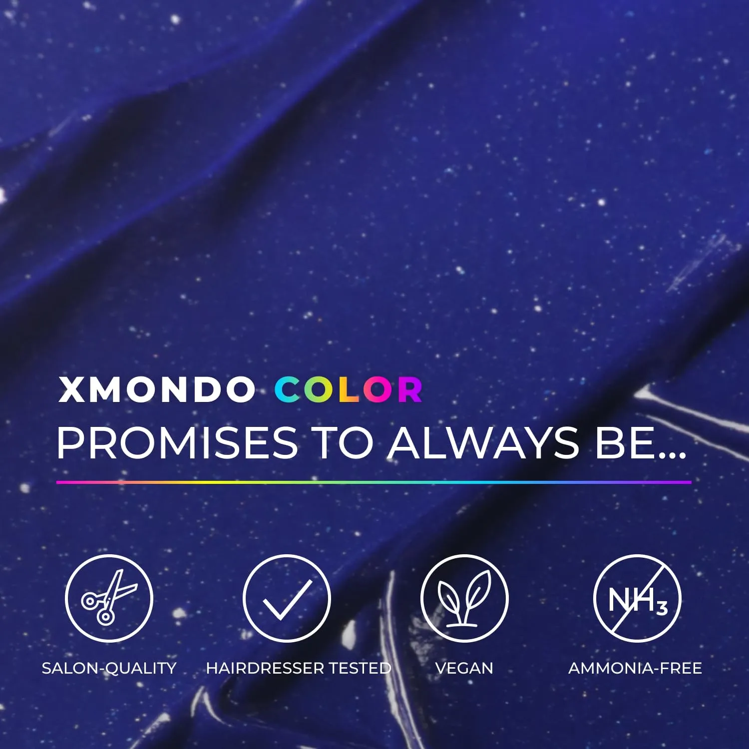 XMONDO Color Sapphire Depositing Mask & Semi-Permanent Blue Hair Dye | Infused with Bond Booster Technology & Hyaluronic Acid for Nourishment, Revitalization & Repair, Vegan Formula, 8 Fl Oz 1-Pack