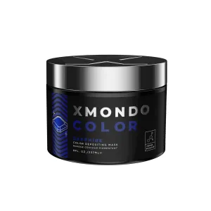 XMONDO Color Sapphire Depositing Mask & Semi-Permanent Blue Hair Dye | Infused with Bond Booster Technology & Hyaluronic Acid for Nourishment, Revitalization & Repair, Vegan Formula, 8 Fl Oz 1-Pack