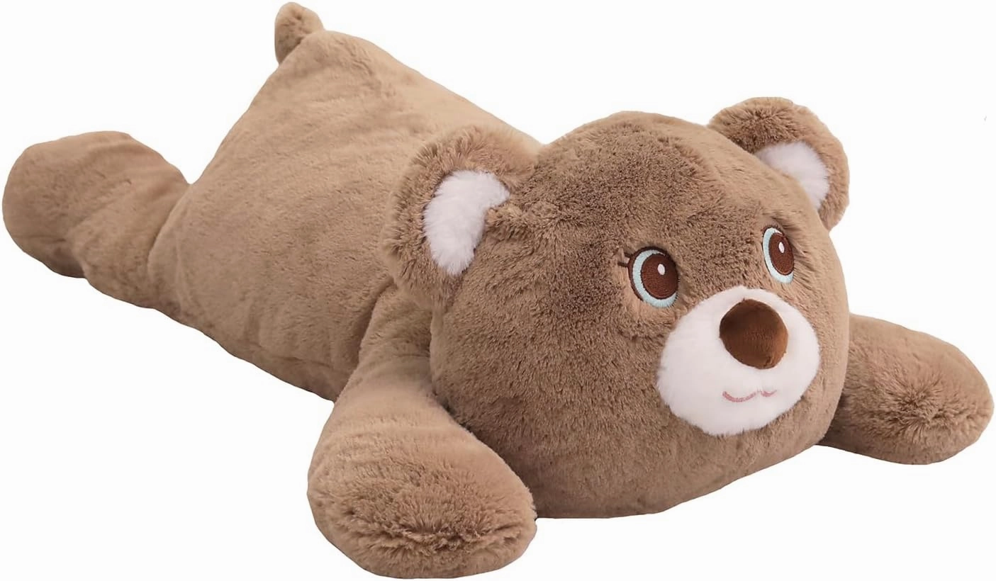 XMV 26 inch 5 lbs Bear Weighted Stuffed Animals, Large Weighted Plush Animal, Cute Plush Toy Pillow, Soft Bear Plushie Gifts for Adults, Kids, Boys and Girls(Brown)
