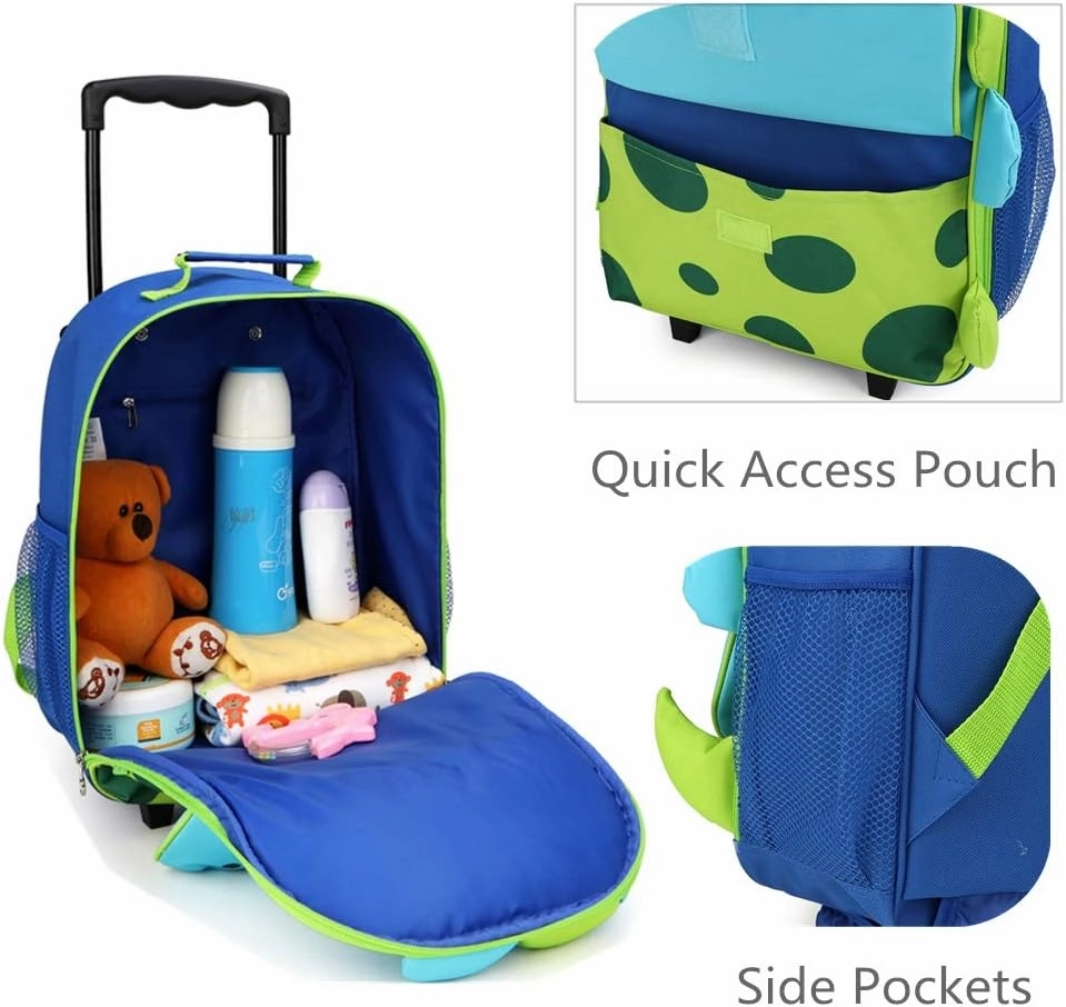 Yodo 3-Way Kids Suitcase Luggage or Toddler Rolling Backpack with wheels