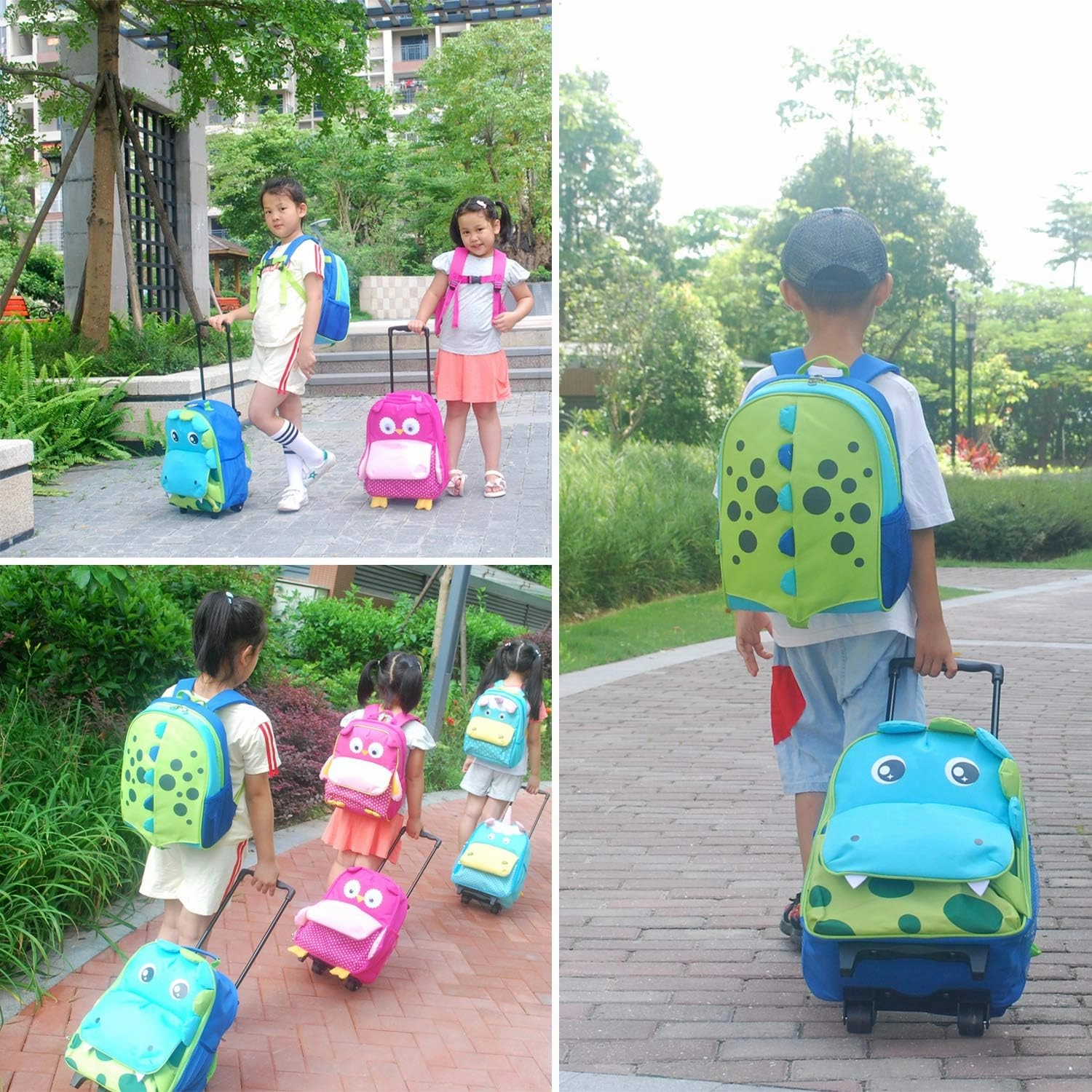 Yodo 3-Way Kids Suitcase Luggage or Toddler Rolling Backpack with wheels