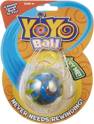 Yoyo Ball Automatic Return Yoyo, Assorted Colors and Patterns, Never Needs rewinding, New Twist on Old Fun, Enhances Motor Skills and Hand-Eye Coordination, Grows with Skill Level