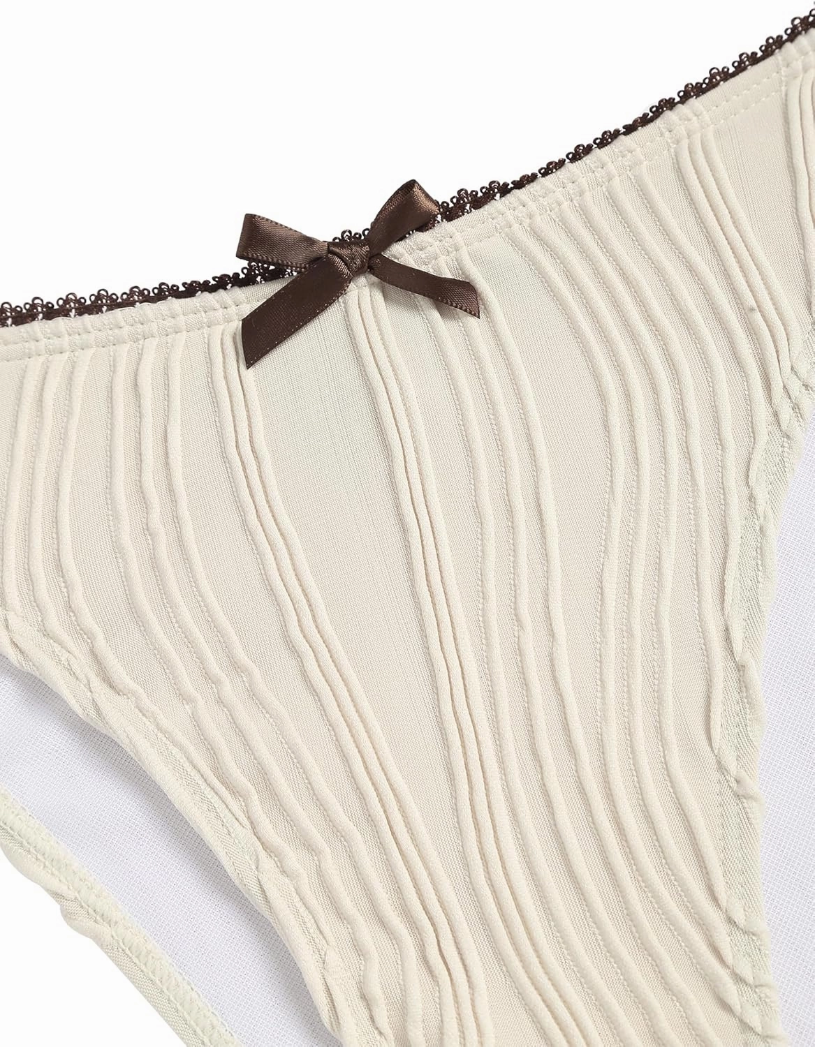 ZAFUL Women's V Neck Bikini Set High Waisted Swimsuits Lace Up Bow Decor Cheeky Two Piece Bathing Suit