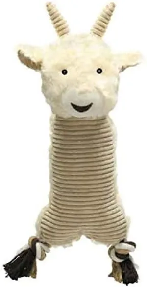 Zanies Farm Folks Dog Toy Soft Corduroy Squeak Toys - Cow Rabbit Sheep Or All 3 Toys(Sheep)