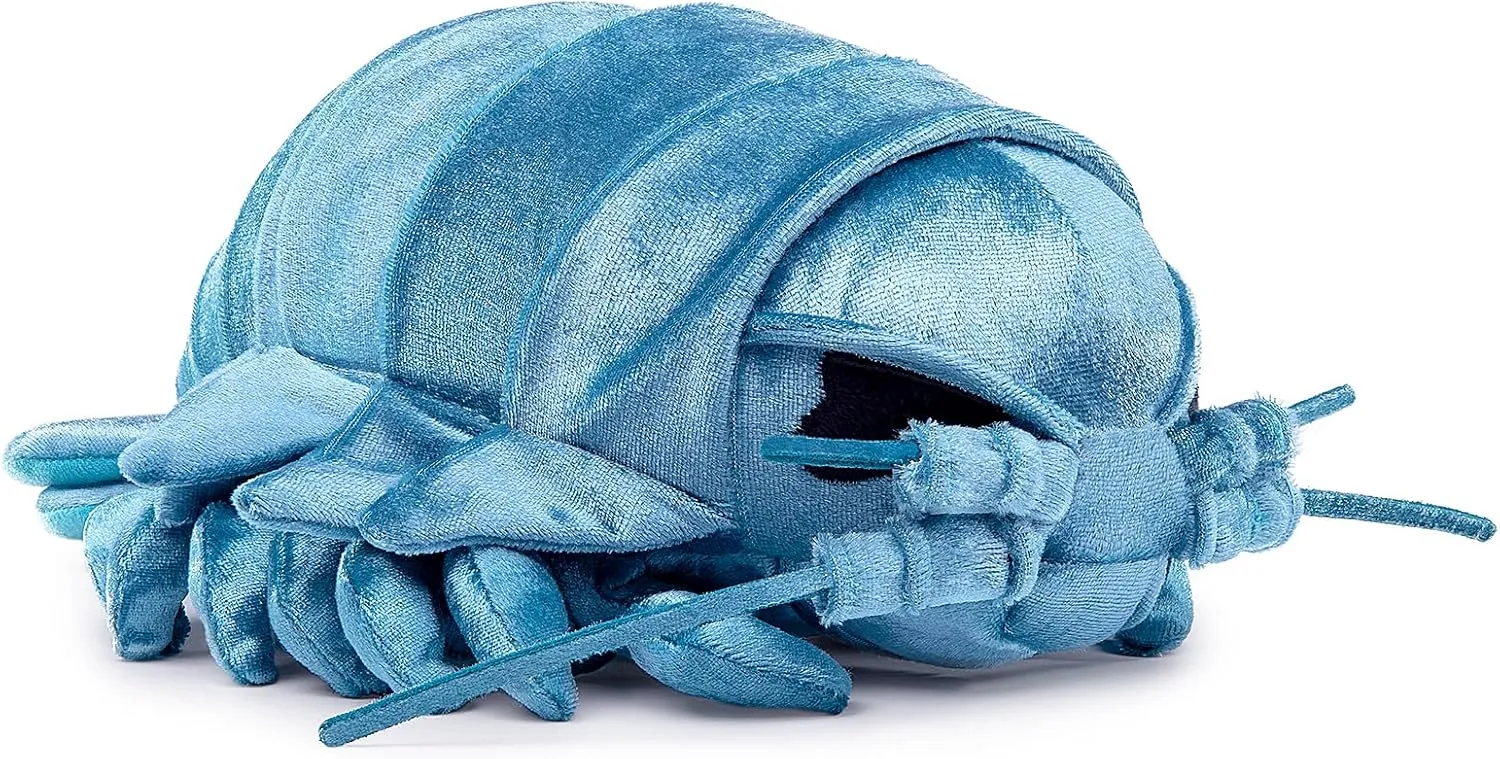 ZHONGXIN MADE Large Isopod Plush - Lifelike 20” Blue Isopod Weigted Stuffed Animal, Realistic Bathynomus Giganteus Arthropod Insect Plushie, Soft Crustaceans Animals Toys Model Dolls Gifts for Kids