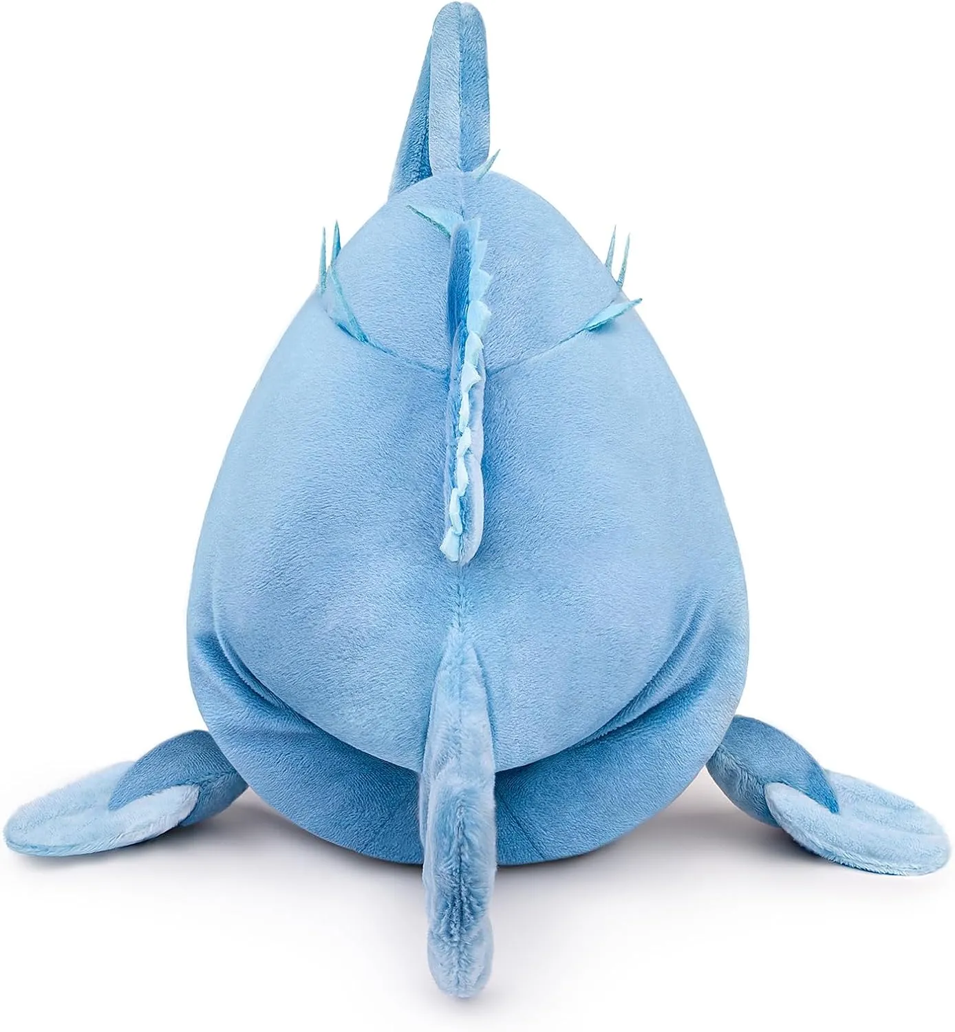 ZHONGXIN MADE Luminous Anglerfish Plush Toy - 12" Blue Anglerfish Creepy Stuffed Animals, Blue Creepy Sea Life Goosefish Lanternfish Plushie, Gift Toys for Kids Birthday Gifts Glow in The Dark