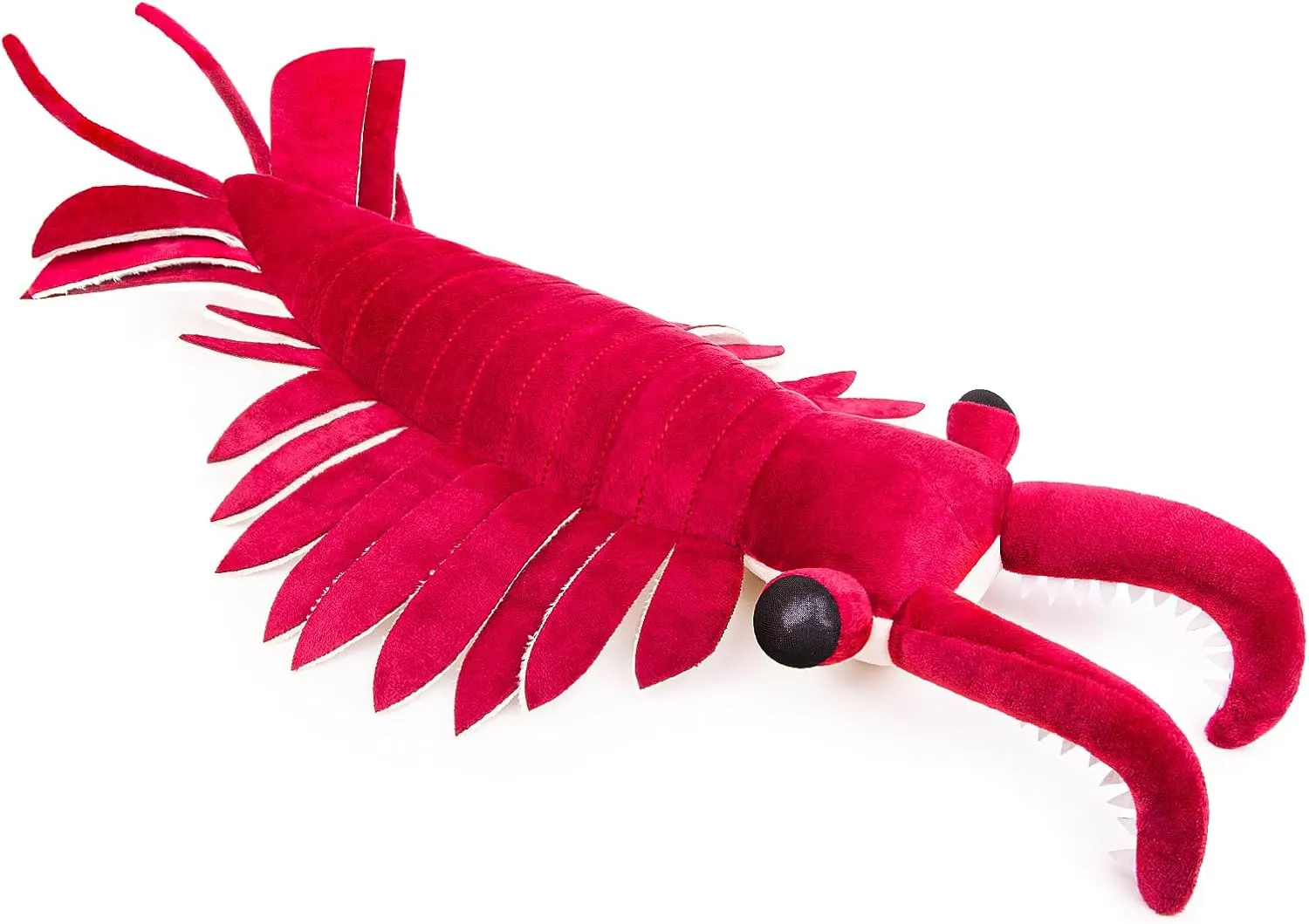 ZHONGXIN MADE Realistic Cambrian Ancient Organism Anomalocaris Plush Toy - 21" Lifelike Cambrian Creature Anomalocaris Stuffed Animals Model Plushie, Unique Plush Gift for Kids