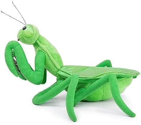 ZHONGXIN MADE Simulation Green Big Sword Mantis Plush Toy, Soft Mantis Stuffed Animal, 14 inch Soft Toy for Kids