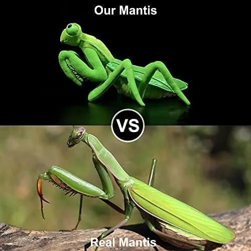 ZHONGXIN MADE Simulation Green Big Sword Mantis Plush Toy, Soft Mantis Stuffed Animal, 14 inch Soft Toy for Kids