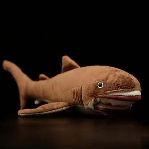 ZHONGXIN MADE Simulation Megamouth Shark Plush Toy - Realistic 20" Long Lifelike Whale Stuffed Toys, Super Soft Realistic Sea Simulation Shark Plush Gift Collection for Kids Children