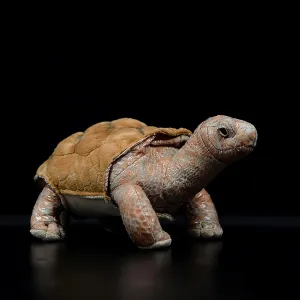 ZHONGXIN MADE Simulation Tortoise Plush Toy - 11inch Lifelike Brown Tortoise Stuffed Animals Rex Plushie Toys Figur, Super Soft Plush Dolls for Kids Stuffed Model Toys, Gifts for Kids